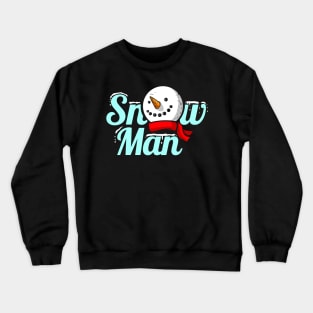 The SnowMan Costume For Christmas Crewneck Sweatshirt